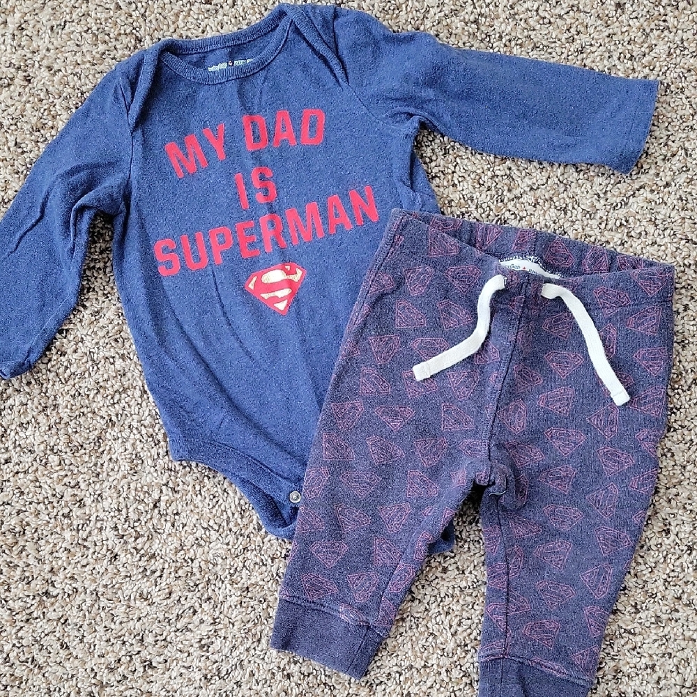 Junk Food + Baby Gap Collaboration Clothing Baby Superman Set